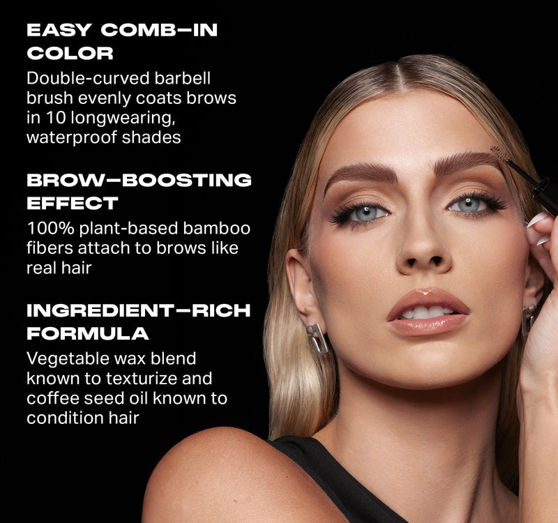 Brow Tease Fiber-Infused Volumizing Mousse - Almond - Image 8 out of 11